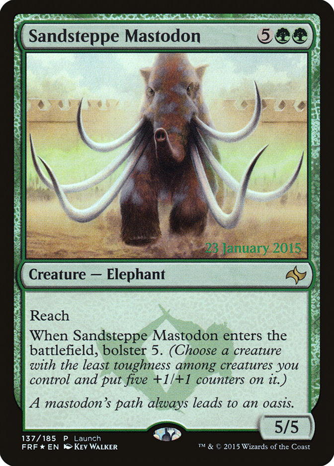 Sandsteppe Mastodon (Launch) [Fate Reforged Prerelease Promos] | Deep Dive Games St. Marys