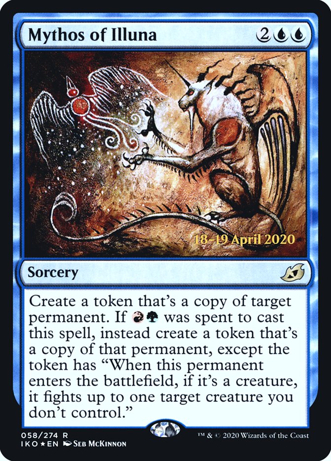 Mythos of Illuna [Ikoria: Lair of Behemoths Prerelease Promos] | Deep Dive Games St. Marys