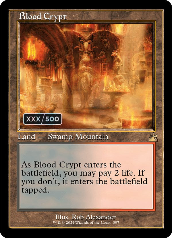 Blood Crypt (Retro) (Serialized) [Ravnica Remastered] | Deep Dive Games St. Marys