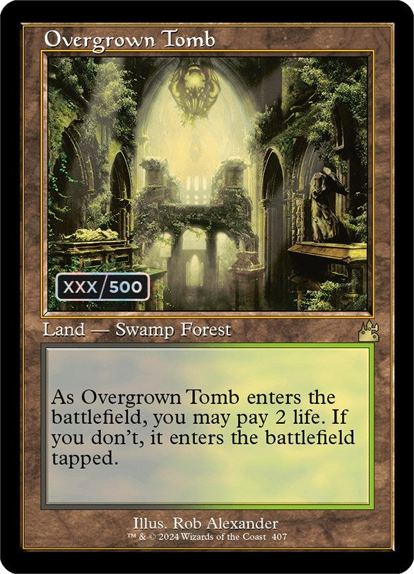 Overgrown Tomb (Retro) (Serialized) [Ravnica Remastered] | Deep Dive Games St. Marys