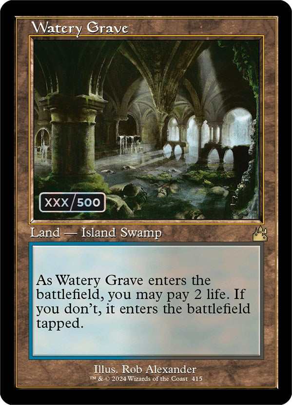 Watery Grave (Retro) (Serialized) [Ravnica Remastered] | Deep Dive Games St. Marys