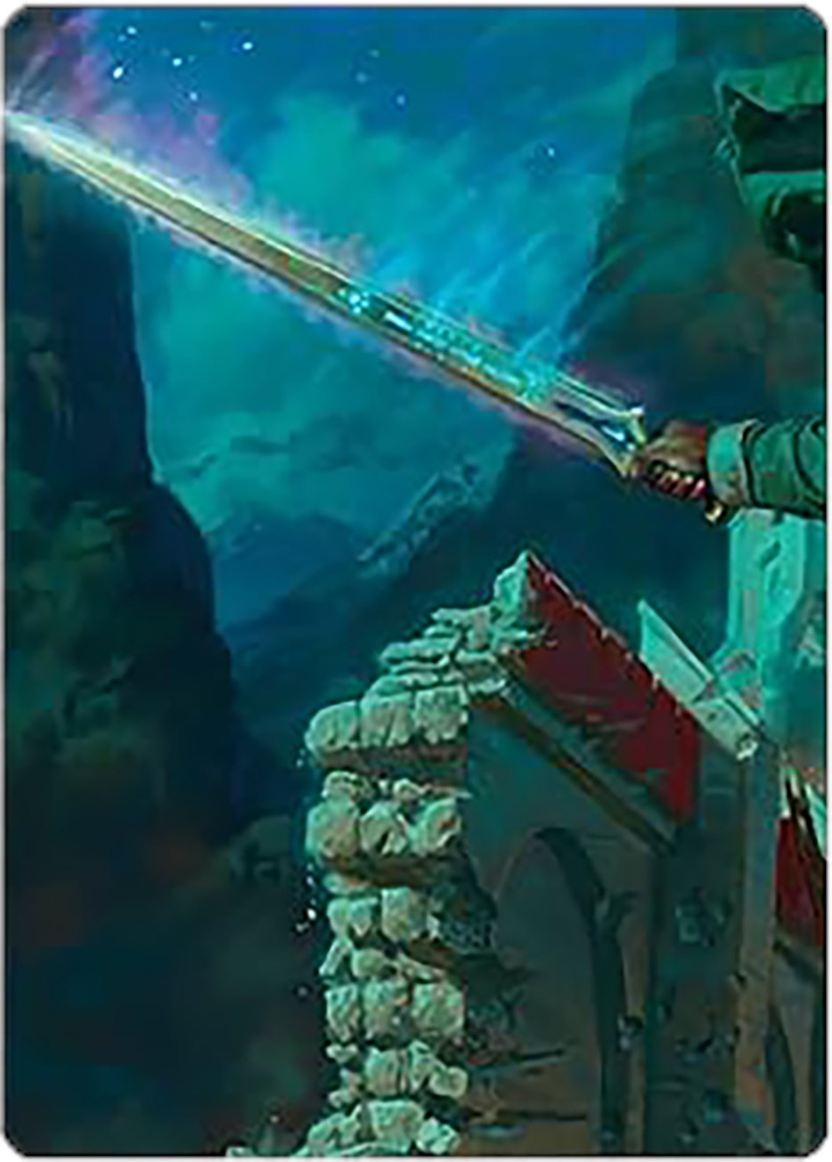 Anduril, Narsil Reforged Art Card [The Lord of the Rings: Tales of Middle-earth Art Series] | Deep Dive Games St. Marys