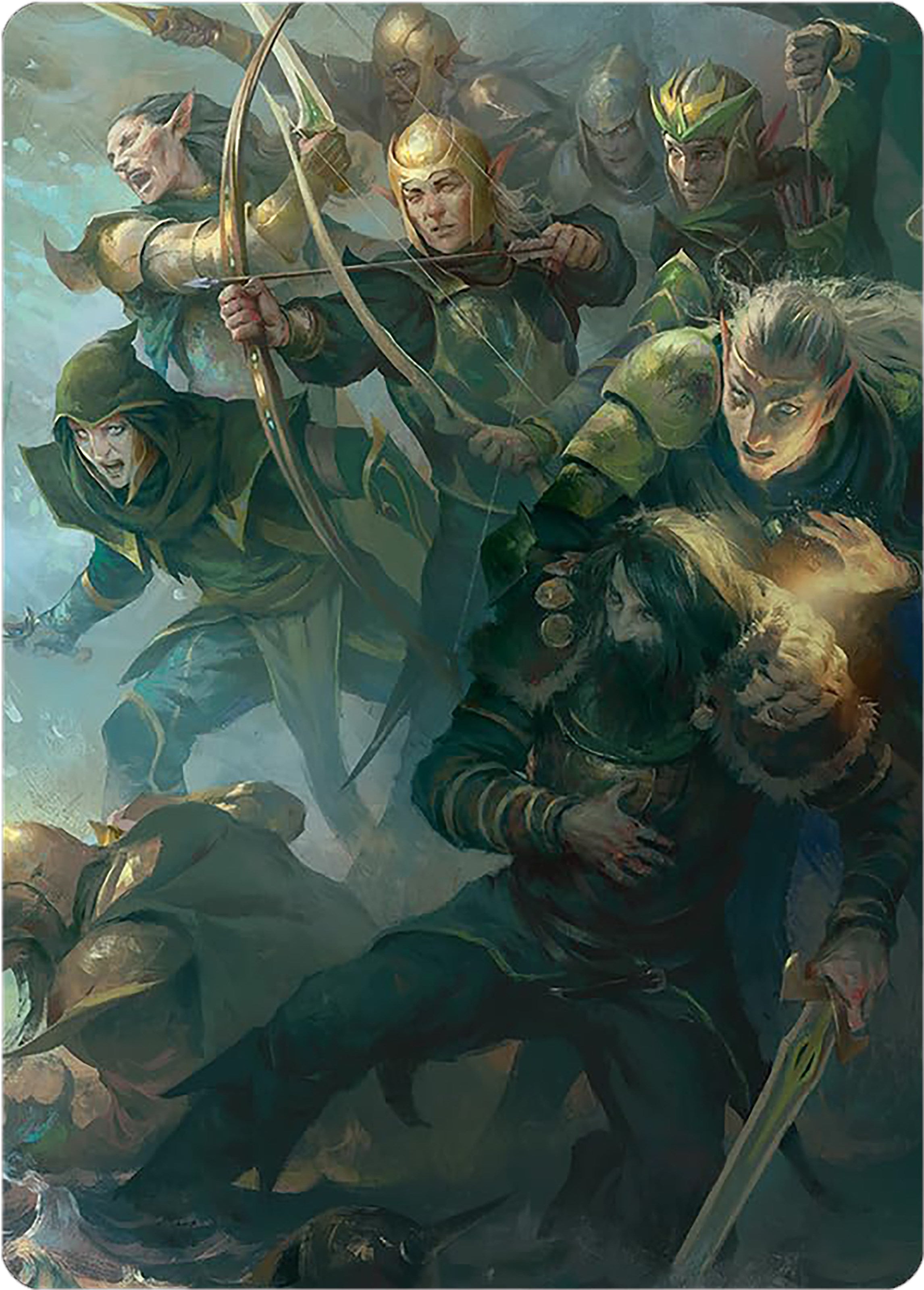 Galadhrim Brigade Art Card [The Lord of the Rings: Tales of Middle-earth Art Series] | Deep Dive Games St. Marys