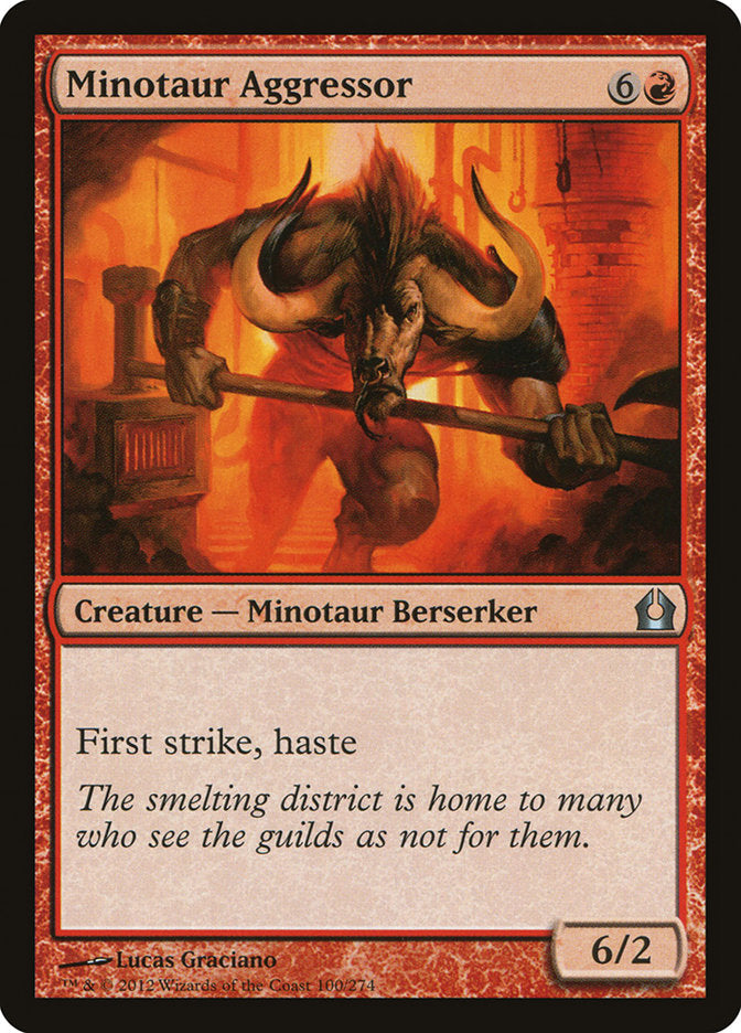 Minotaur Aggressor [Return to Ravnica] | Deep Dive Games St. Marys