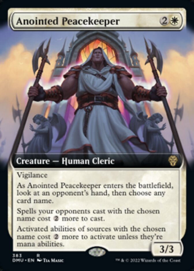 Anointed Peacekeeper (Extended Art) [Dominaria United] | Deep Dive Games St. Marys