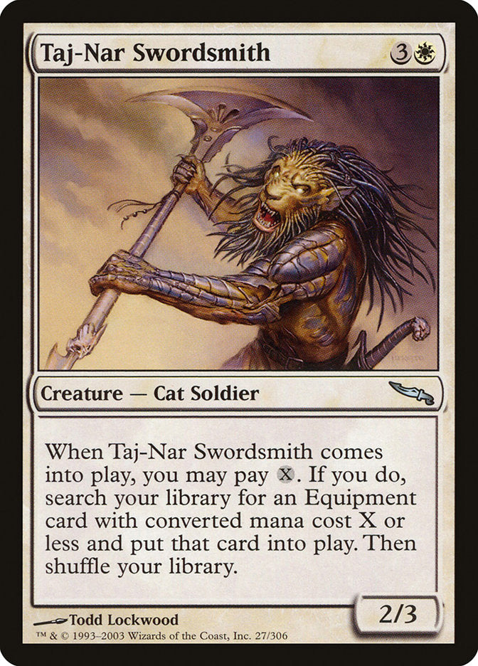 Taj-Nar Swordsmith [Mirrodin] | Deep Dive Games St. Marys