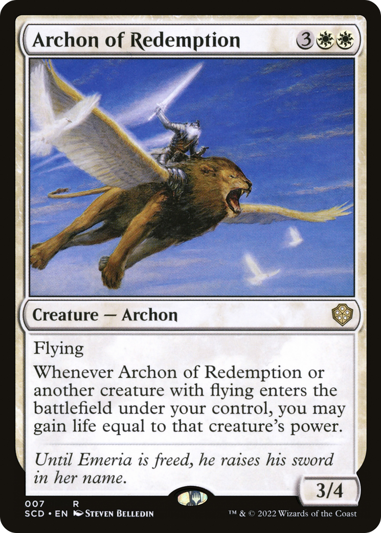 Archon of Redemption [Starter Commander Decks] | Deep Dive Games St. Marys