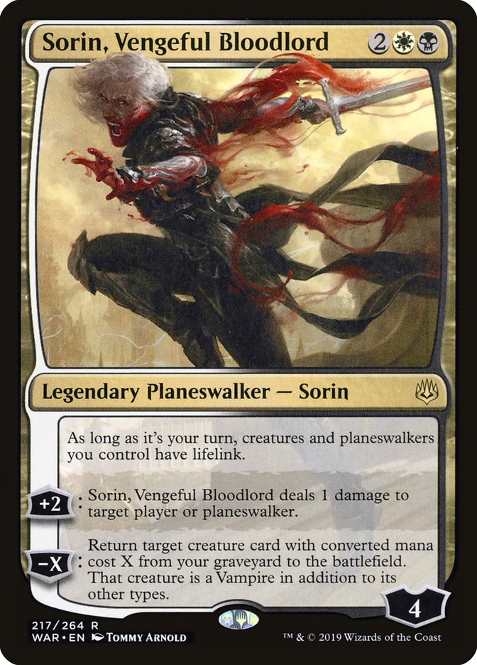 Sorin, Vengeful Bloodlord [War of the Spark] | Deep Dive Games St. Marys