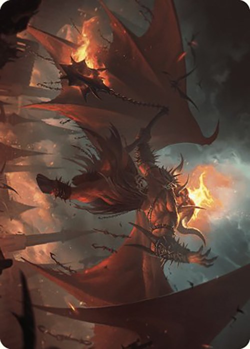 Rakdos, Patron of Chaos Art Card (22/49) [Murders at Karlov Manor Art Series] | Deep Dive Games St. Marys