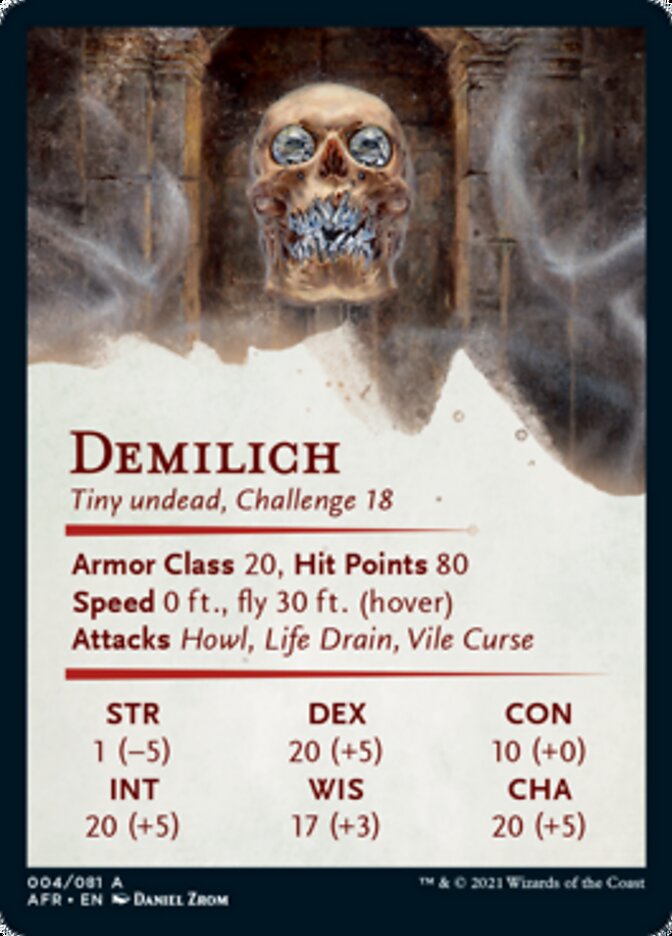 Demilich Art Card [Dungeons & Dragons: Adventures in the Forgotten Realms Art Series] | Deep Dive Games St. Marys