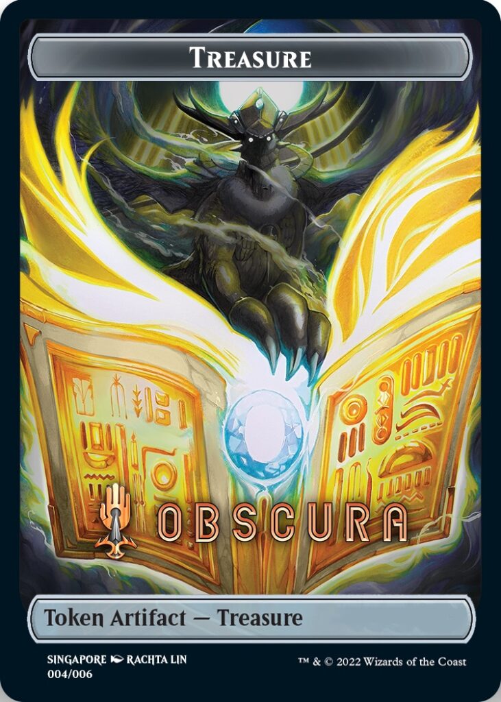 Treasure Token (Obscura) (Southeast Asia Artists) [Streets of New Capenna Tokens] | Deep Dive Games St. Marys