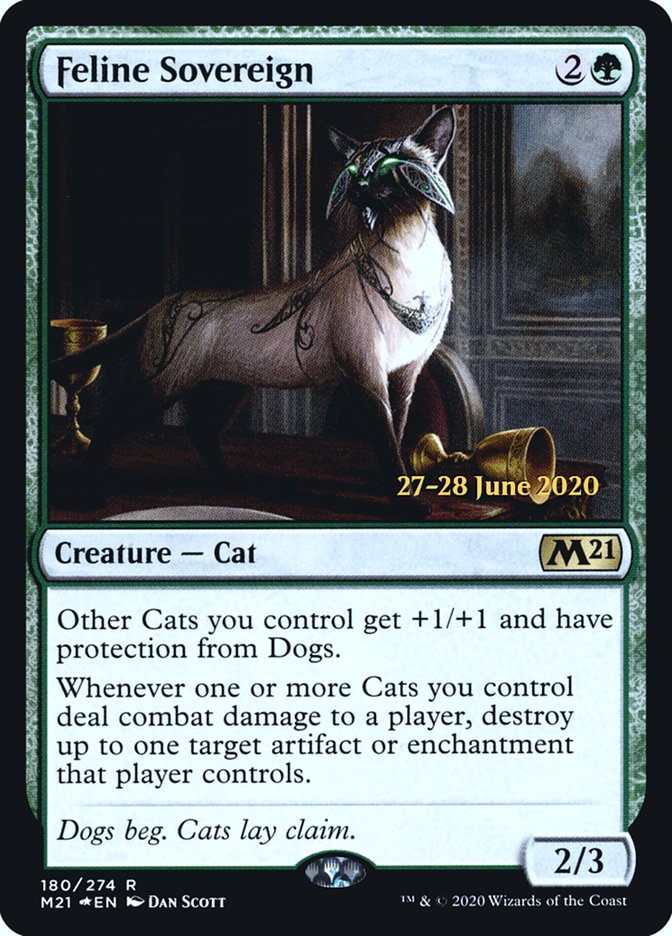 Feline Sovereign [Core Set 2021 Prerelease Promos] | Deep Dive Games St. Marys