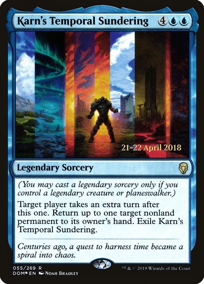 Karn's Temporal Sundering [Dominaria Prerelease Promos] | Deep Dive Games St. Marys