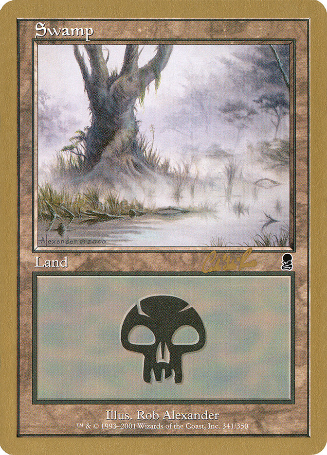 Swamp (cr341) (Carlos Romao) [World Championship Decks 2002] | Deep Dive Games St. Marys