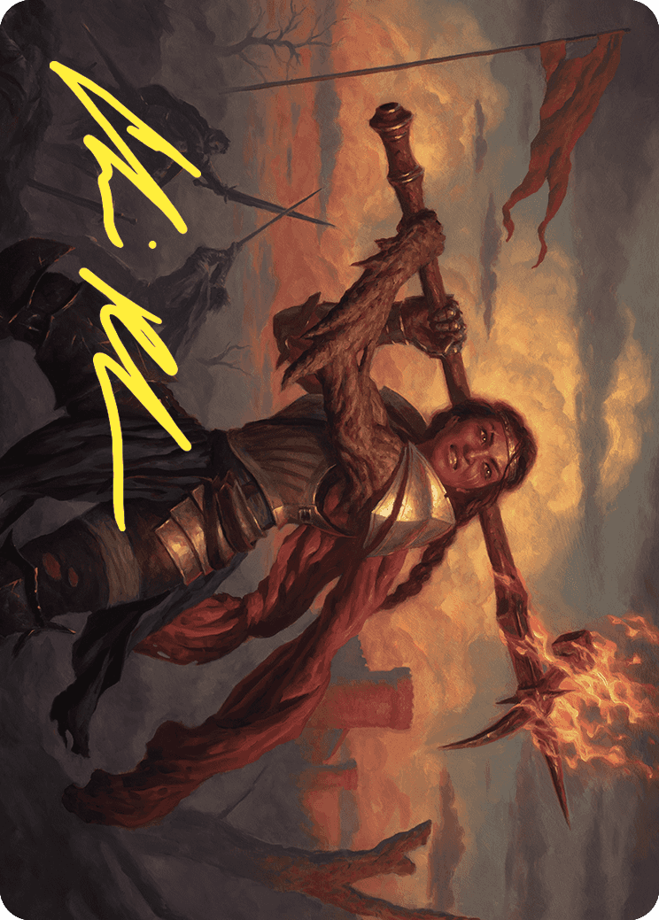 Imodane, the Pyrohammer Art Card (Gold-Stamped Signature) [Wilds of Eldraine Art Series] | Deep Dive Games St. Marys