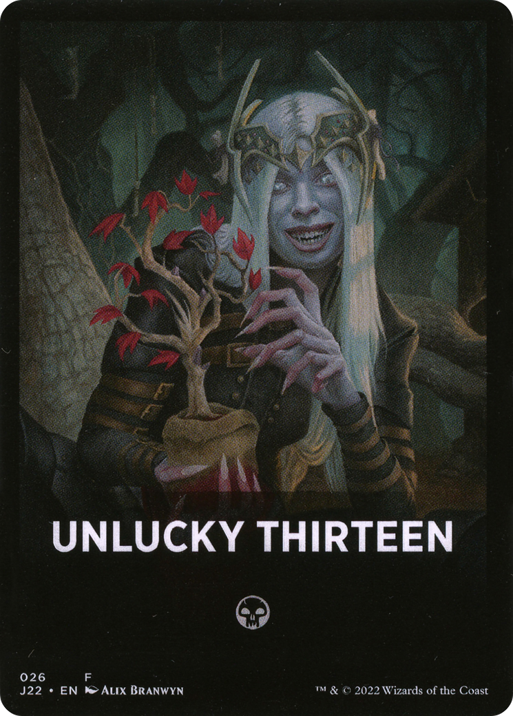 Unlucky Thirteen Theme Card [Jumpstart 2022 Front Cards] | Deep Dive Games St. Marys