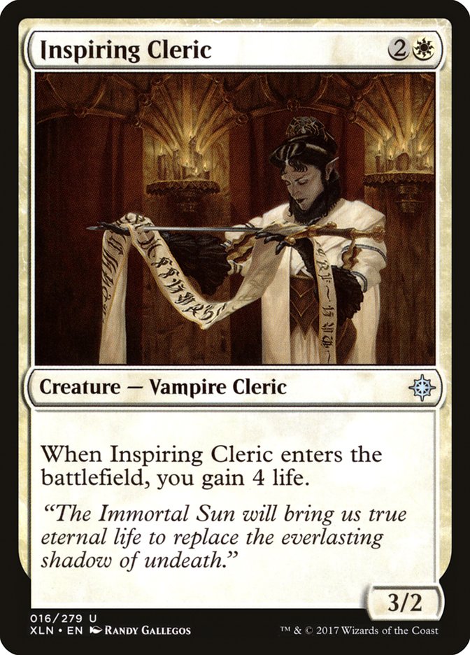 Inspiring Cleric [Ixalan] | Deep Dive Games St. Marys