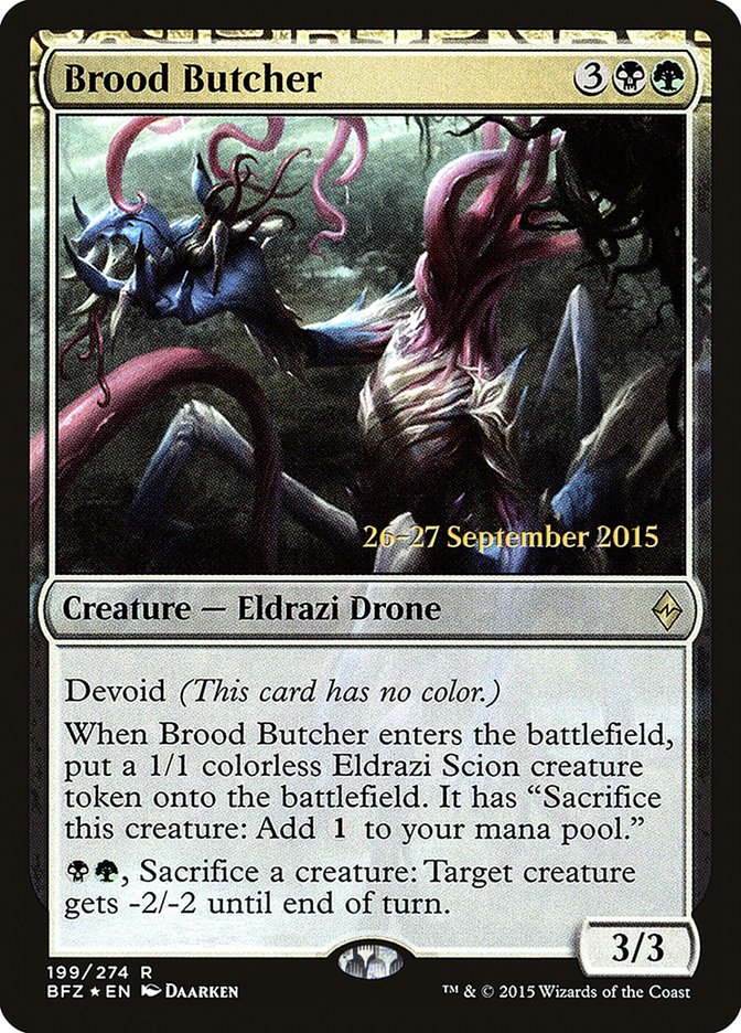 Brood Butcher [Battle for Zendikar Prerelease Promos] | Deep Dive Games St. Marys