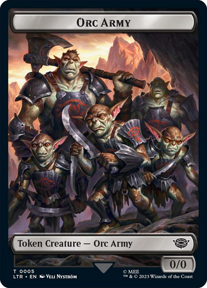 Orc Army Token (05) [The Lord of the Rings: Tales of Middle-Earth Tokens] | Deep Dive Games St. Marys