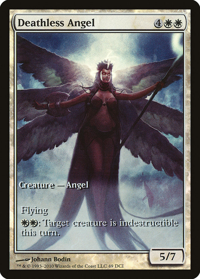 Deathless Angel (Game Day) (Extended Art) [Rise of the Eldrazi Promos] | Deep Dive Games St. Marys