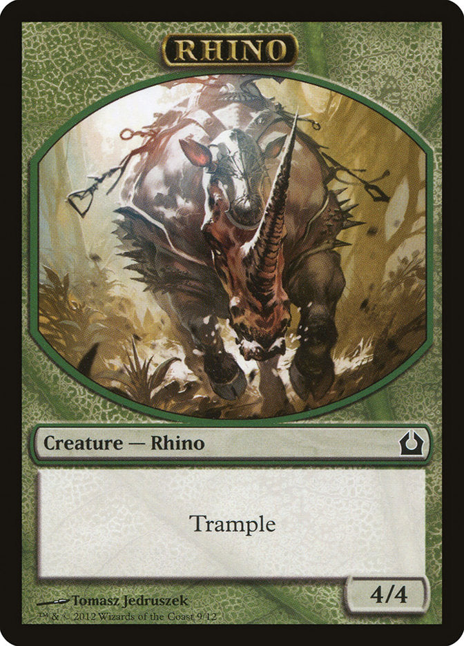 Rhino Token [Return to Ravnica Tokens] | Deep Dive Games St. Marys