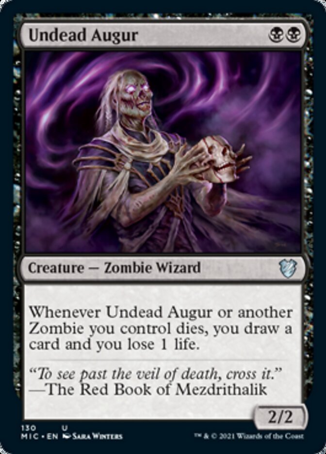 Undead Augur [Innistrad: Midnight Hunt Commander] | Deep Dive Games St. Marys