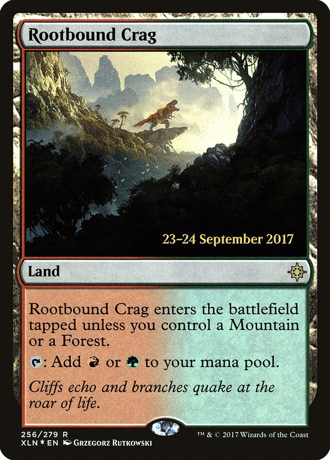 Rootbound Crag [Ixalan Prerelease Promos] | Deep Dive Games St. Marys