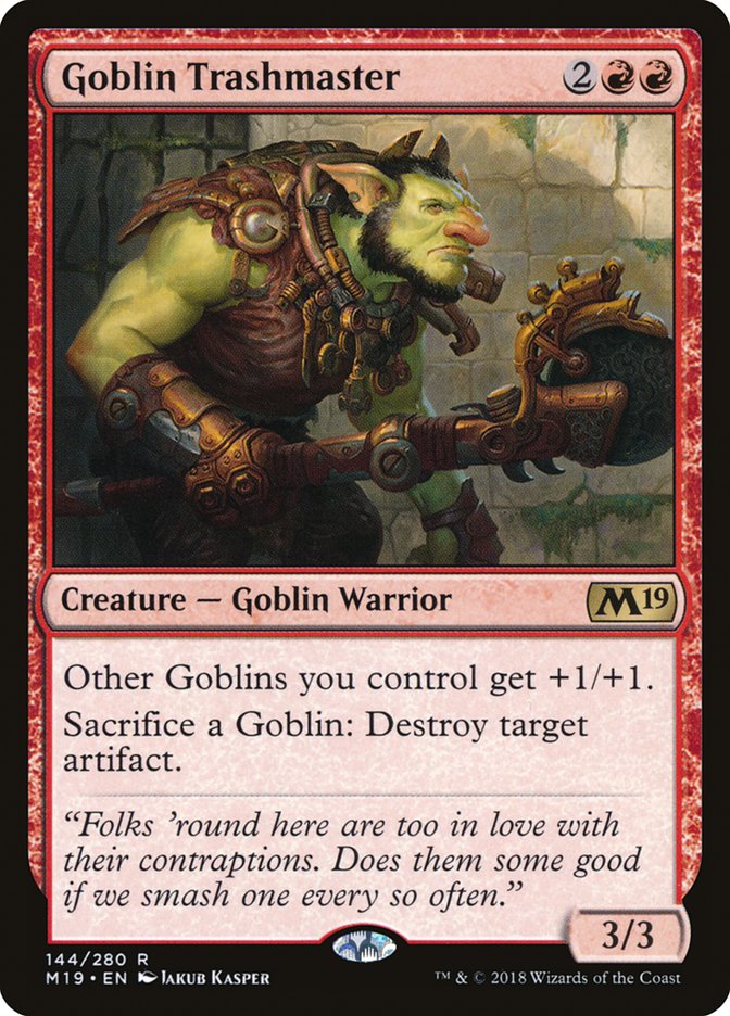 Goblin Trashmaster [Core Set 2019] | Deep Dive Games St. Marys