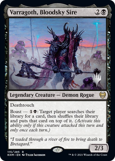 Varragoth, Bloodsky Sire (Promo Pack) [Kaldheim Promos] | Deep Dive Games St. Marys