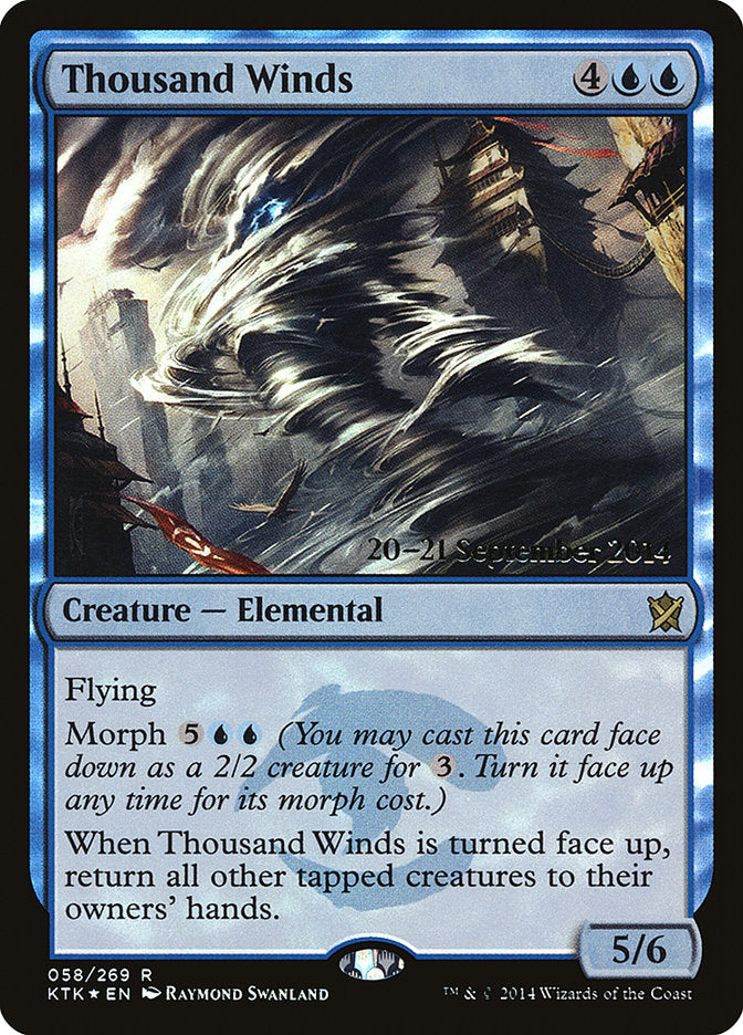 Thousand Winds [Khans of Tarkir Prerelease Promos] | Deep Dive Games St. Marys