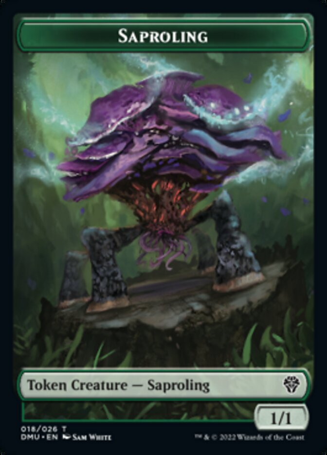 Saproling // Elemental Double-Sided Token [Dominaria United Tokens] | Deep Dive Games St. Marys