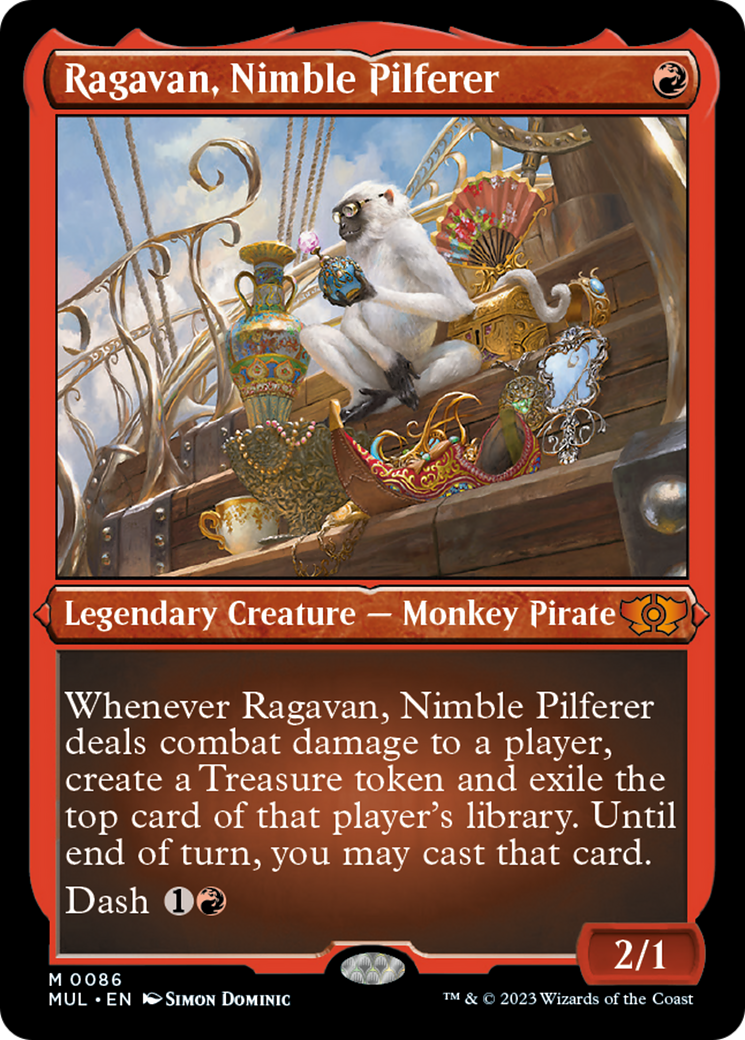 Ragavan, Nimble Pilferer (Foil Etched) [Multiverse Legends] | Deep Dive Games St. Marys