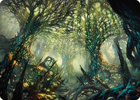 The Hunter Maze Art Card [Phyrexia: All Will Be One Art Series] | Deep Dive Games St. Marys
