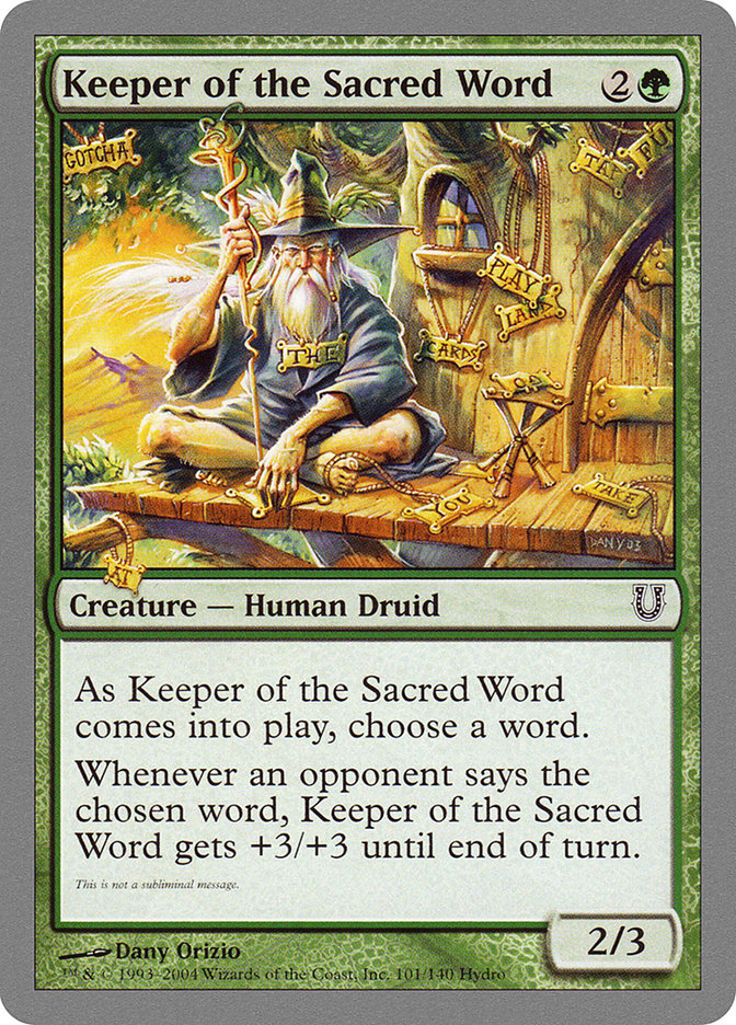 Keeper of the Sacred Word [Unhinged] | Deep Dive Games St. Marys