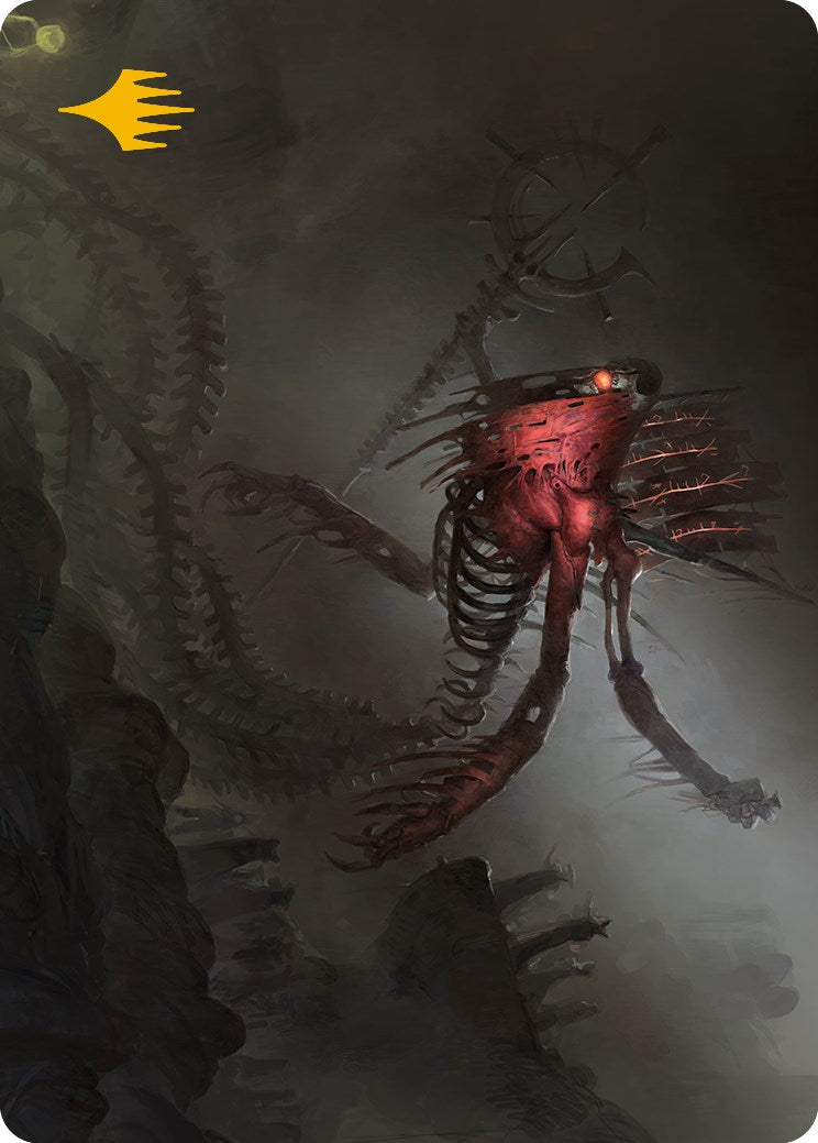 Drivnod, Carnage Dominus Art Card (Gold-Stamped Signature) [Phyrexia: All Will Be One Art Series] | Deep Dive Games St. Marys