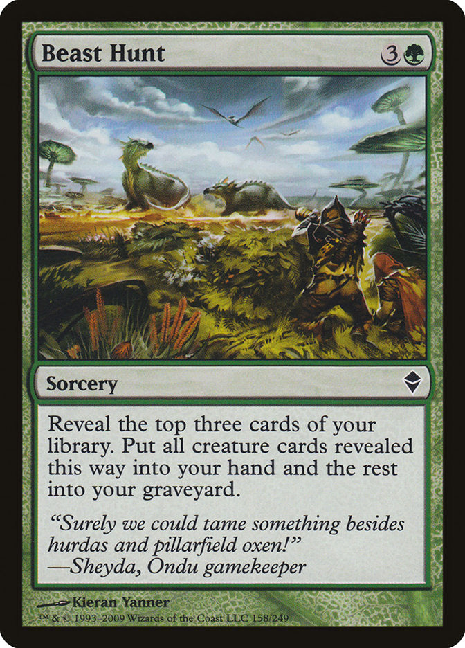 Beast Hunt [Zendikar] | Deep Dive Games St. Marys