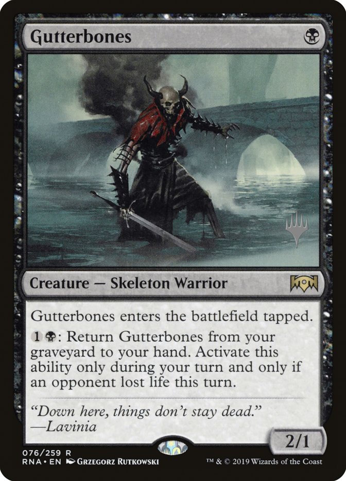 Gutterbones (Promo Pack) [Ravnica Allegiance Promos] | Deep Dive Games St. Marys