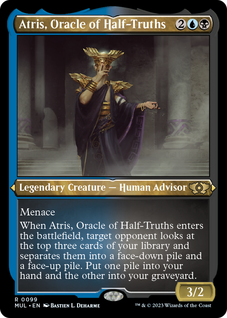 Atris, Oracle of Half-Truths (Foil Etched) [Multiverse Legends] | Deep Dive Games St. Marys