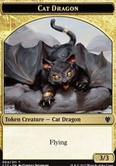 Cat Dragon // Dragon (006) Double-Sided Token [Commander 2017 Tokens] | Deep Dive Games St. Marys