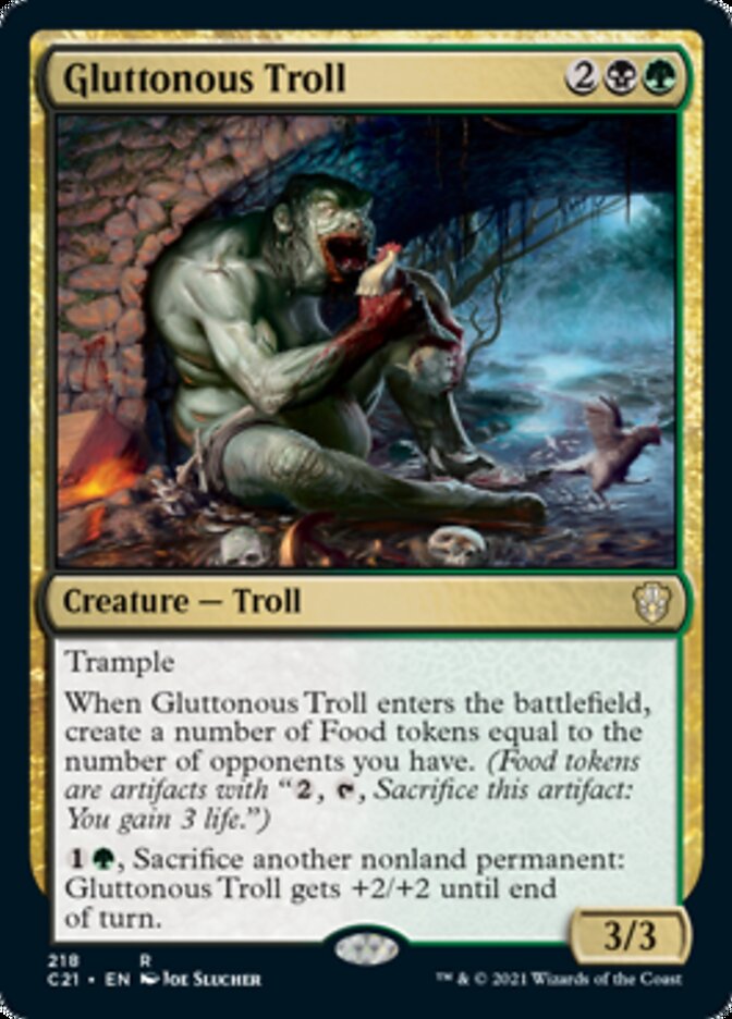 Gluttonous Troll [Commander 2021] | Deep Dive Games St. Marys