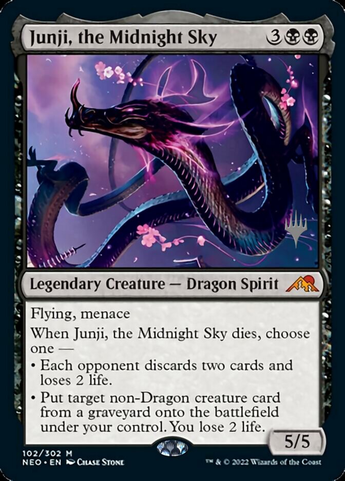 Junji, the Midnight Sky (Promo Pack) [Kamigawa: Neon Dynasty Promos] | Deep Dive Games St. Marys