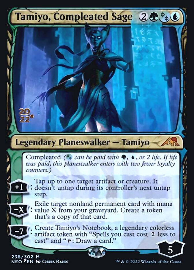 Tamiyo, Compleated Sage [Kamigawa: Neon Dynasty Prerelease Promos] | Deep Dive Games St. Marys