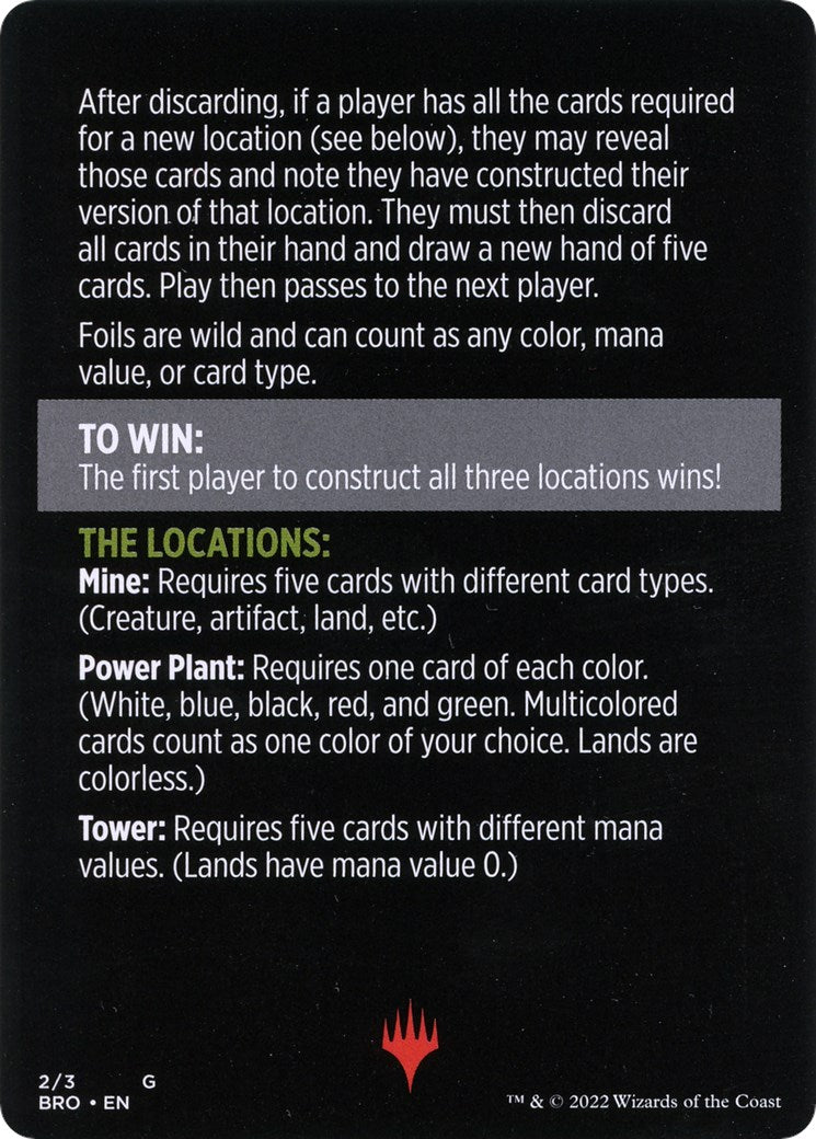 Urza's Blueprints (Magic Minigame) [The Brothers' War Minigame] | Deep Dive Games St. Marys