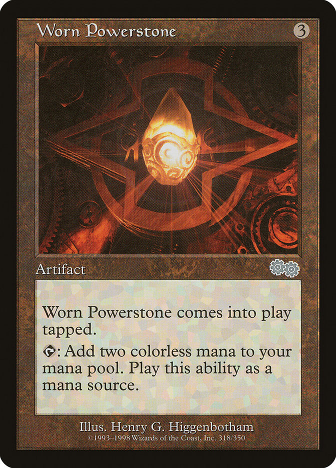 Worn Powerstone [Urza's Saga] | Deep Dive Games St. Marys