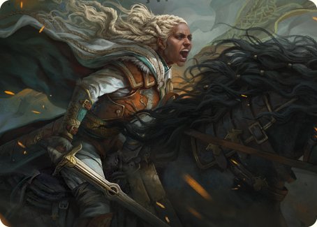 Eowyn, Fearless Knight Art Card [The Lord of the Rings: Tales of Middle-earth Art Series] | Deep Dive Games St. Marys