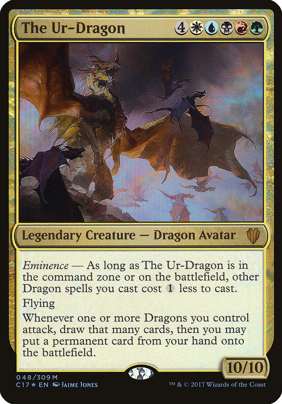 The Ur-Dragon (Oversized) [Commander 2017 Oversized] | Deep Dive Games St. Marys