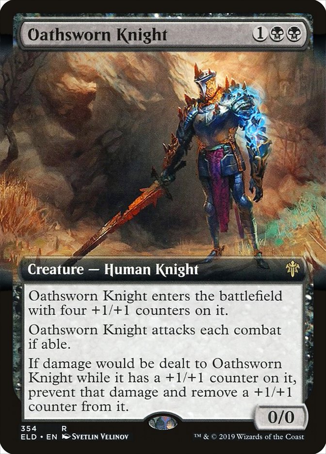 Oathsworn Knight (Extended Art) [Throne of Eldraine] | Deep Dive Games St. Marys