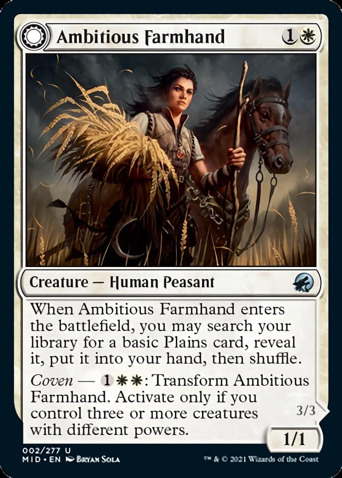 Ambitious Farmhand // Seasoned Cathar [Innistrad: Midnight Hunt] | Deep Dive Games St. Marys