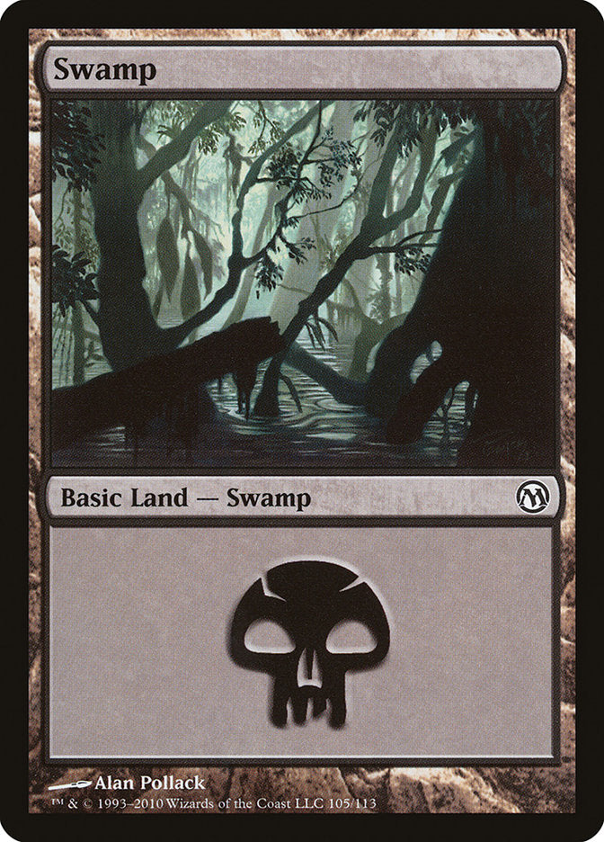 Swamp (105) [Duels of the Planeswalkers] | Deep Dive Games St. Marys