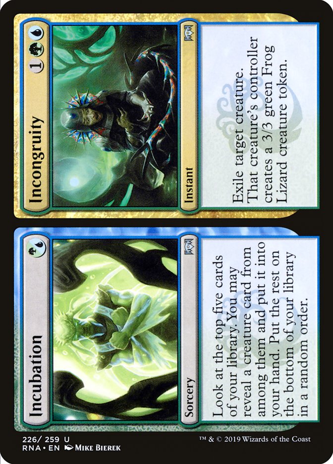 Incubation // Incongruity [Ravnica Allegiance] | Deep Dive Games St. Marys